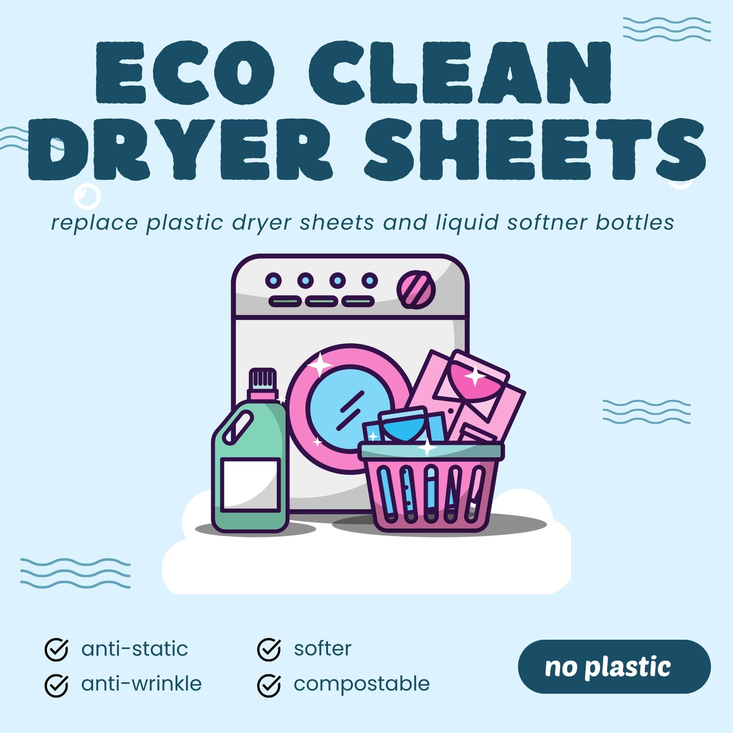 Dryer Sheets | Fresh Linen | 50 Count