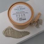 Hydrating green tea and oatmeal powder face mask for dry skin