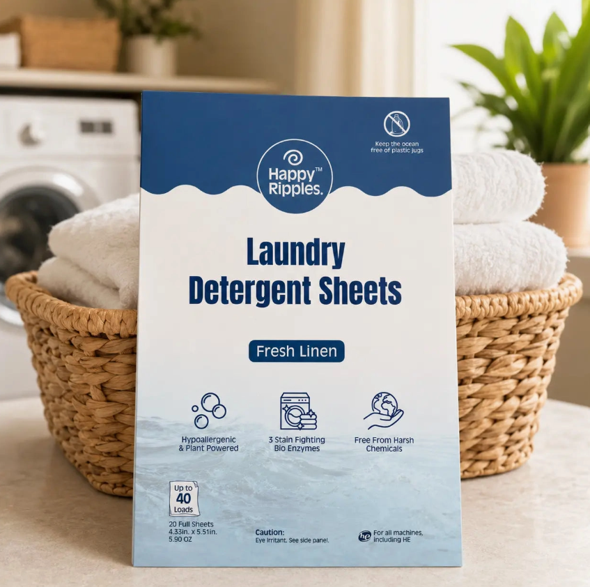 Laundry Detergent Sheets | 40 Loads | 20 Sheets
