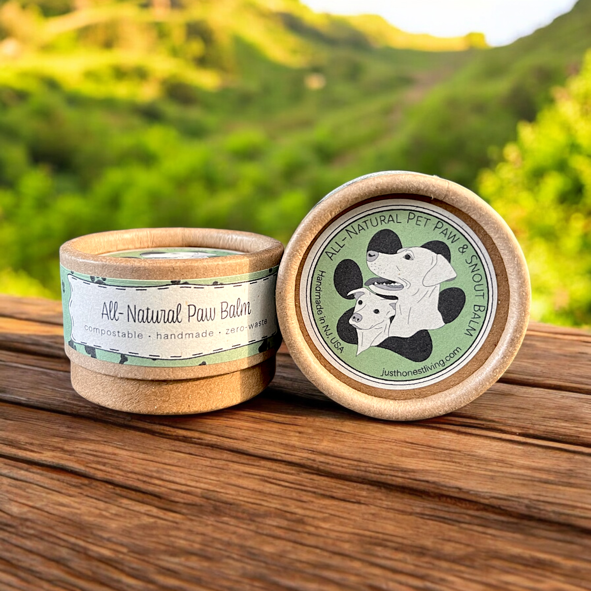 Calendula paw and snout balm for dogs in plastic-free tin by Just Honest Living
