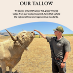 Regeneratively raised grass-fed tallow skin balm for face and body