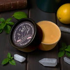 Just Honest Living zero-waste claw care cuticle balm with dark packaging