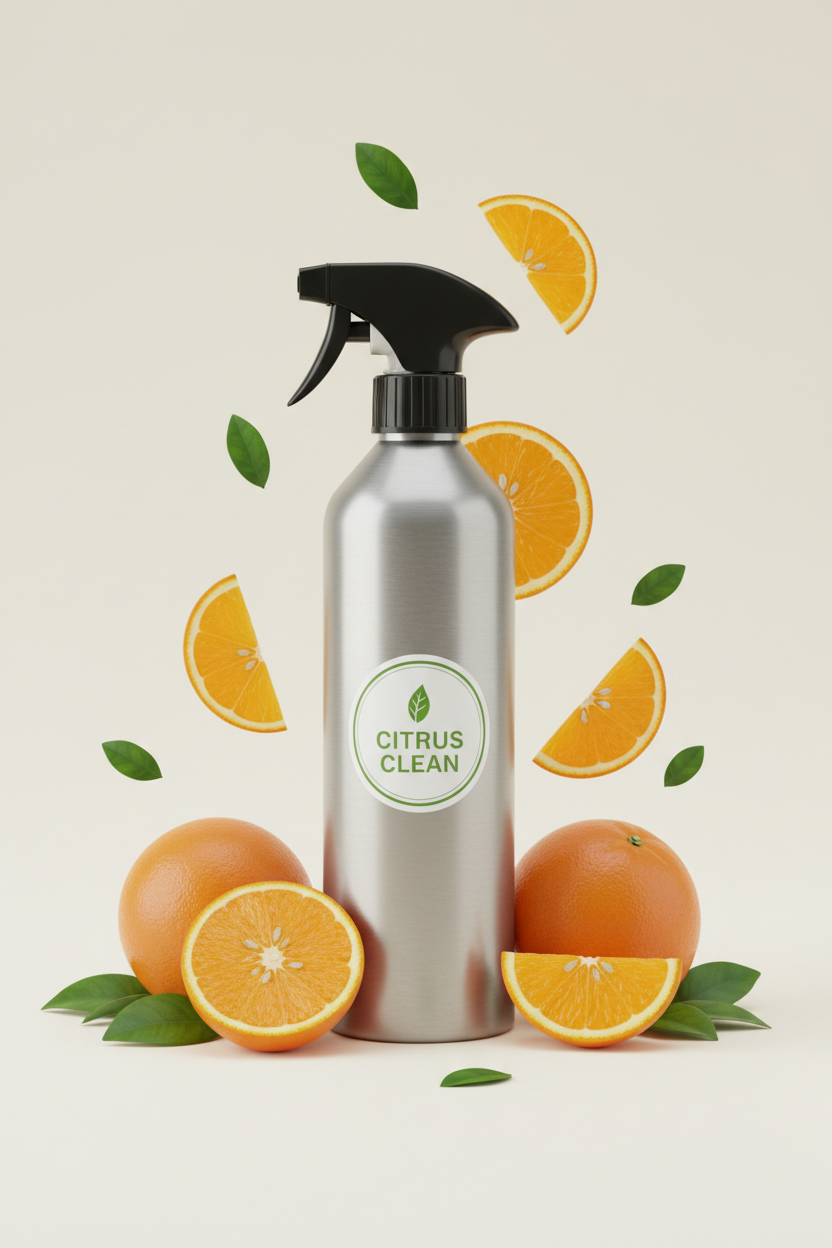 Eco Clean Tabs plastic-free all-purpose cleaner refill tablets with reusable spray bottle