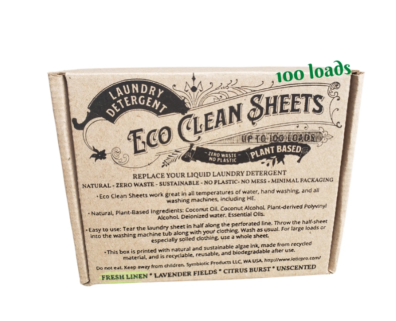 Laundry Detergent Sheets | Fresh Linen | 100 Loads | 50 Sheets