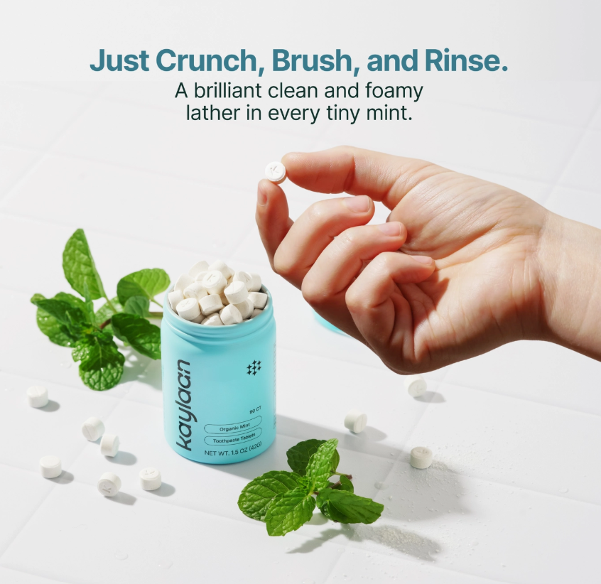 Fluoride-Free Mint Toothpaste Tablets