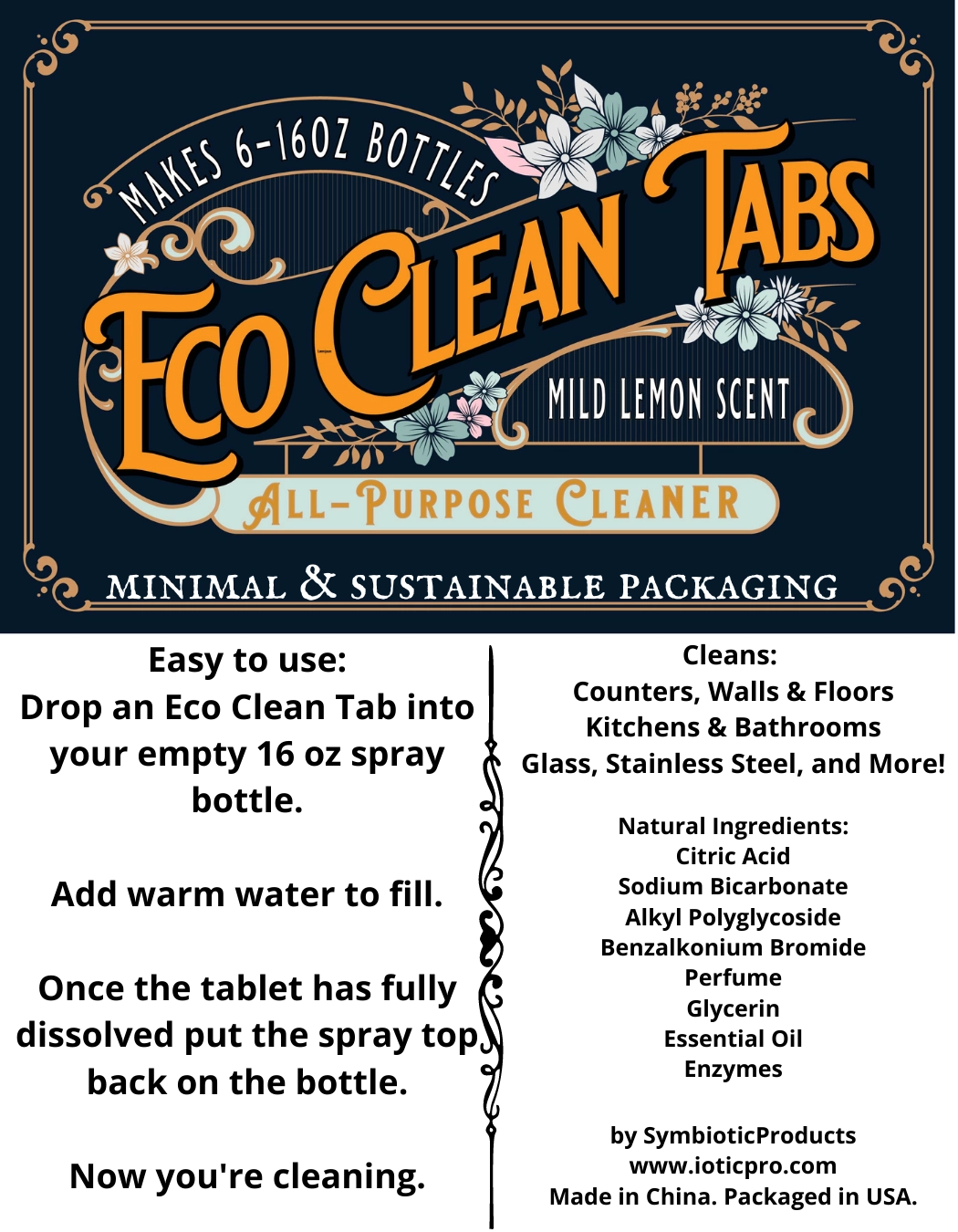 All-Purpose Cleaner Refill Tablets | Citrus Clean Scent